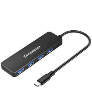 Simplecom CH340 Compact USB-C to 4 Port USB-A Hub