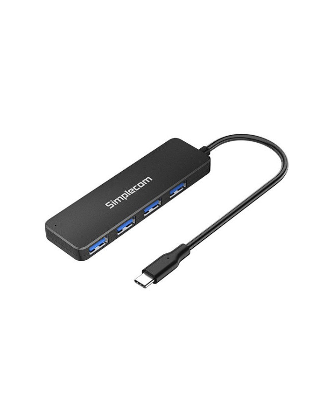 Simplecom CH340 Compact USB-C to 4 Port USB-A Hub