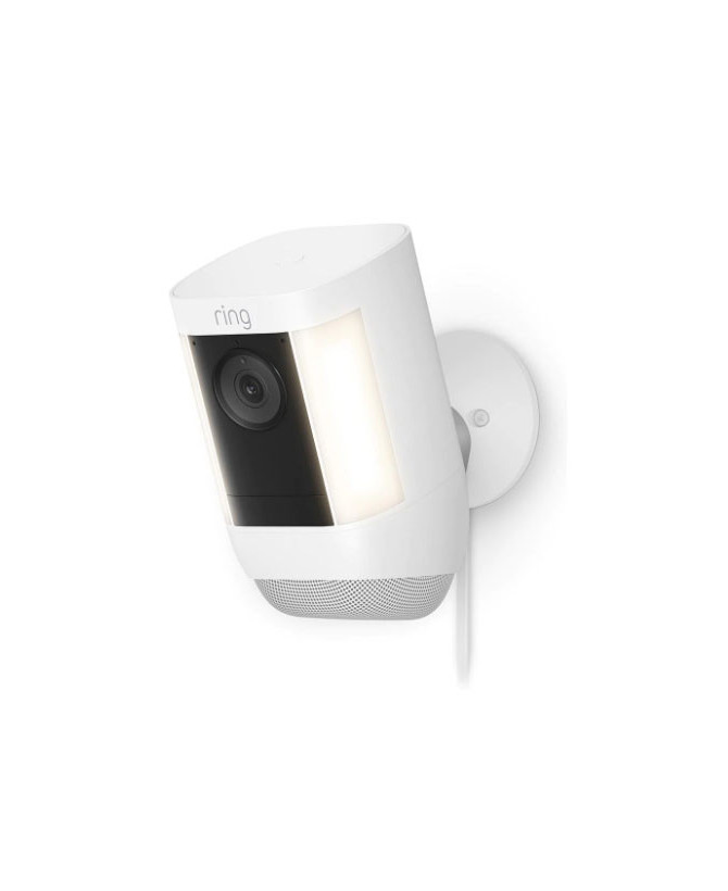 Ring Spotlight Cam Pro Plug-in Security Camera in White B09DR88WLB-DAS