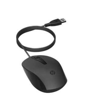 HP 150 1600 dpi USB-A Optical Wired Mouse in Black 240J6AA