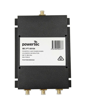 Powertec RF 3-Way 698 to 3800 MHz SMA Female Power Divider IBC-PT-00104 / PCM-PD3-6938.SA2