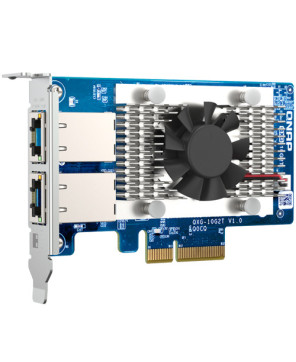 QNAP PCIe Gen3 X4 5-Speed 10GBE Dual-Port BaseT Network Expansion Card QXG-10G2T