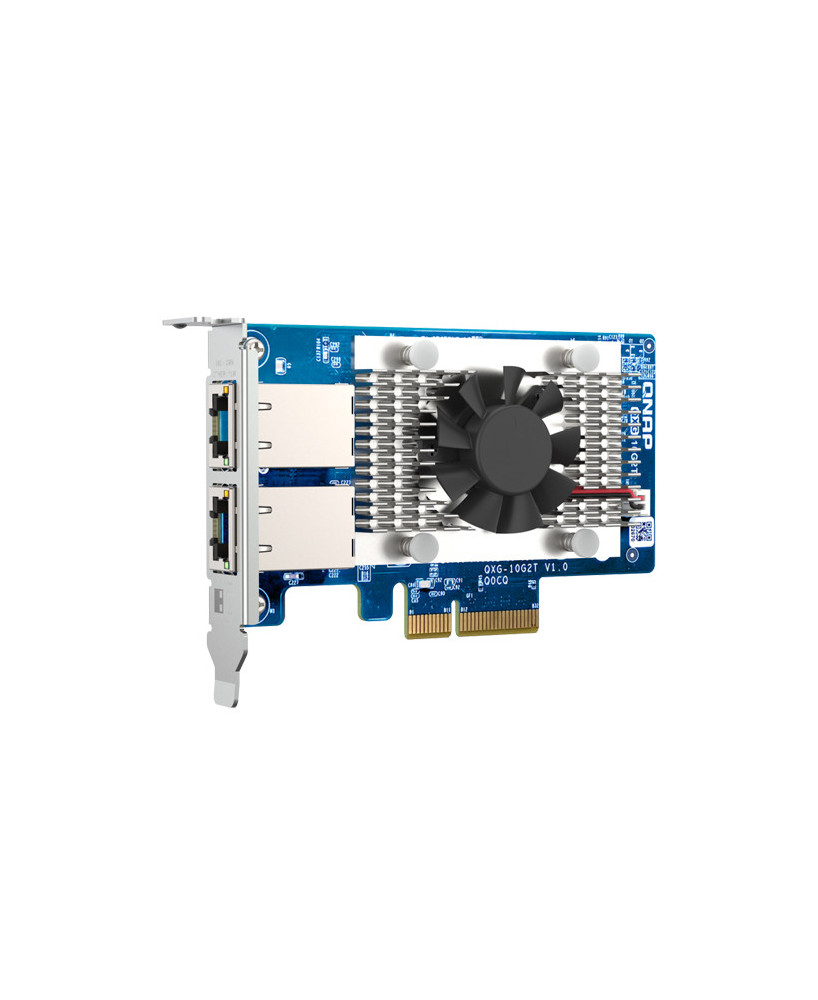 QNAP PCIe Gen3 X4 5-Speed 10GBE Dual-Port BaseT Network Expansion Card QXG-10G2T