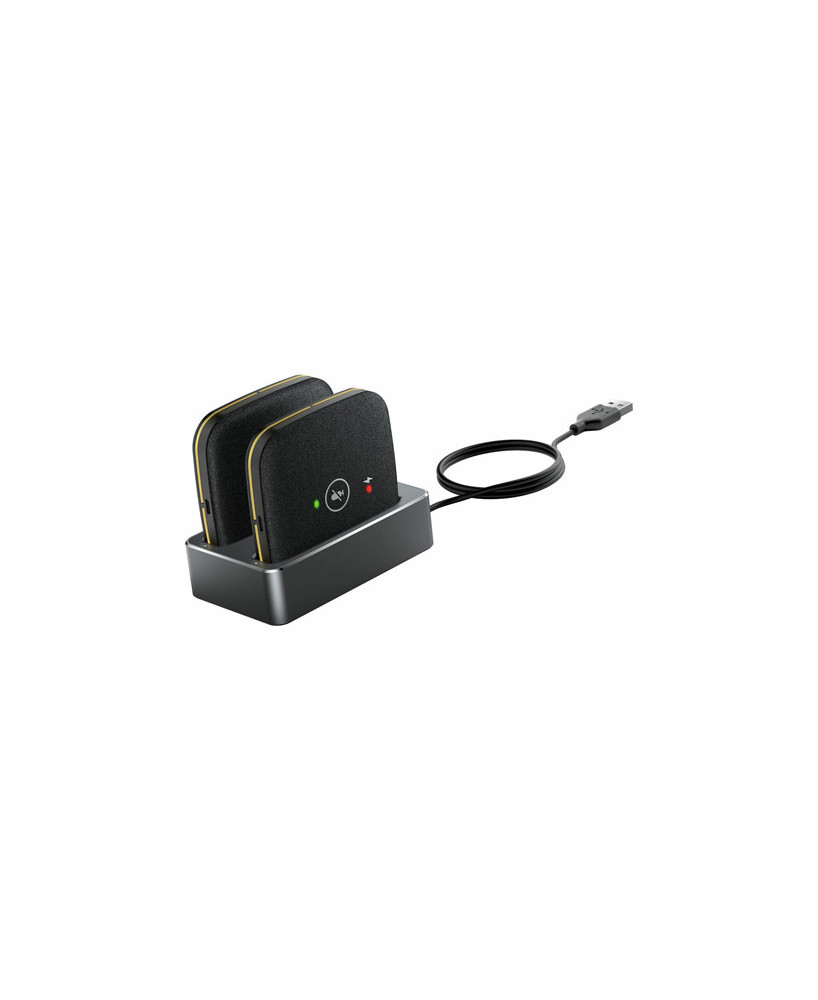 Yealink 2X Wireless DECT Microphones with Charging Cradle CPW65-PKG for CP965 and MTR Solutions