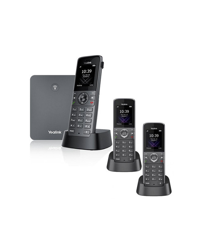 Bundle Yealink W73P High-Performance IP DECT Phone System with W73H Handset & W70B Base Station + 2X W73H Additional DECT Handsets