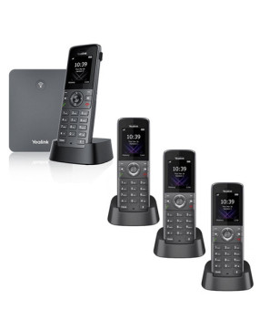 Bundle Yealink W73P High-Performance IP DECT Phone System with 3x W73H Additional DECT Handset