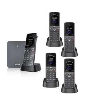 Bundle Yealink W73P High-Performance IP DECT Phone System with W73H Handset & W70B Base Station + 4X W73H Additional DECT Handsets