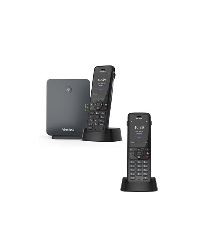 Bundle Yealink W78P Wireless DECT Phone System with W78H Handset and W70B Base Station + 1X W78H Additional Handset