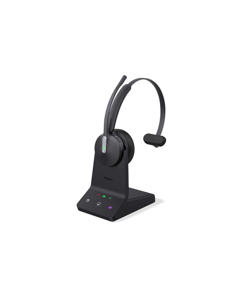 Yealink WH64 UC Certified Mono DECT Wireless Headset WH64 Mono UC WH64-M-UC