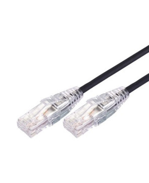 Comsol 30cm 10GBE RJ45 Ultra Thin CAT 6 UTP Snagless Patch Cable in Black UTP-.3-C6A-UT-BLK