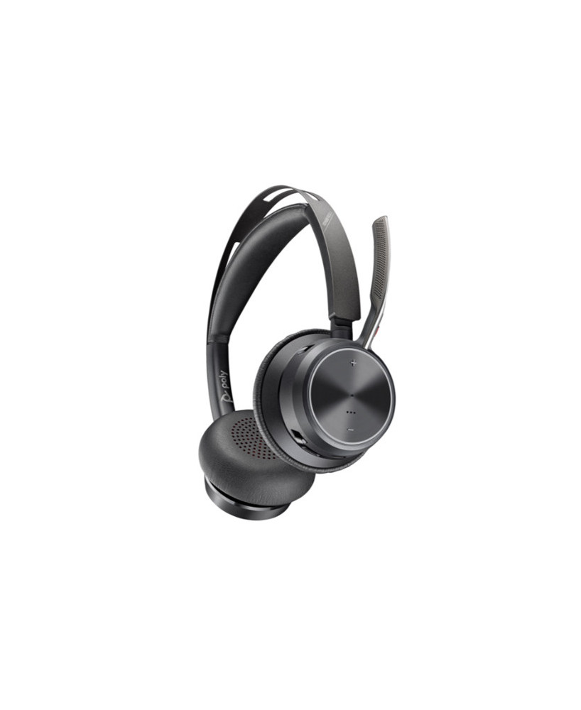 HP Poly/Plantronics Voyager Focus 2 UC Noise Cancelling USB-C Bluetooth Stereo Wreless Headset with USB-C/A Adapter 9T9J3AA 