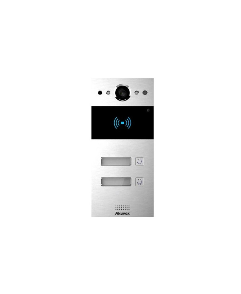 Akuvox R20B X2 SIP Surface Mount 2 Button Video Intercom with 2 Relays and RF card reader R20B-X2