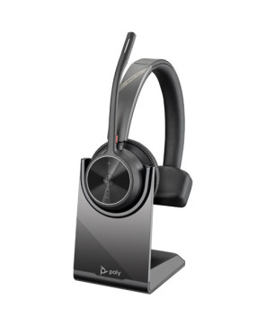 HP Poly/Plantronics Voyager 4310-M MS USB-C Bluetooth Mono Wireless Headset with Charging Stand + BT700 Dongle 77Y97AA