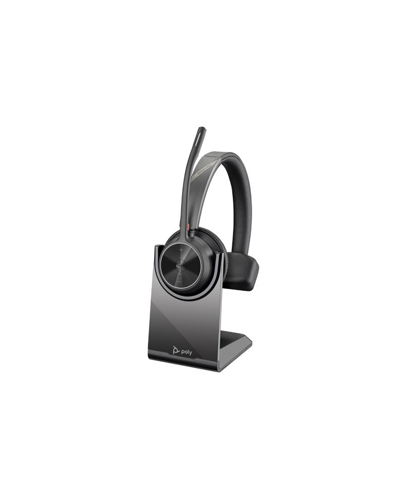 HP Poly/Plantronics Voyager 4310-M MS USB-C Bluetooth Mono Wireless Headset with Charging Stand + BT700 Dongle 77Y97AA