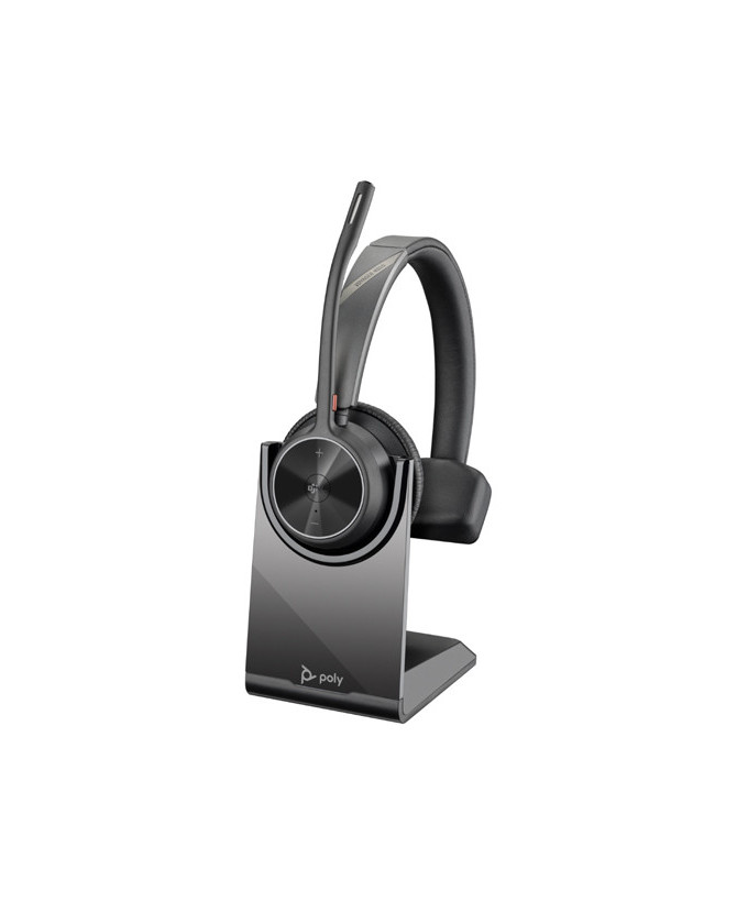 HP Poly/Plantronics Voyager 4310-M MS USB-C Bluetooth Mono Wireless Headset with Charging Stand + BT700 Dongle 77Y97AA