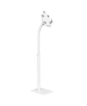 Brateck Height Adjustable Universal Anti-Theft Table Floor Stand in White PAD33-01-W for 7.9”-11” Tablets