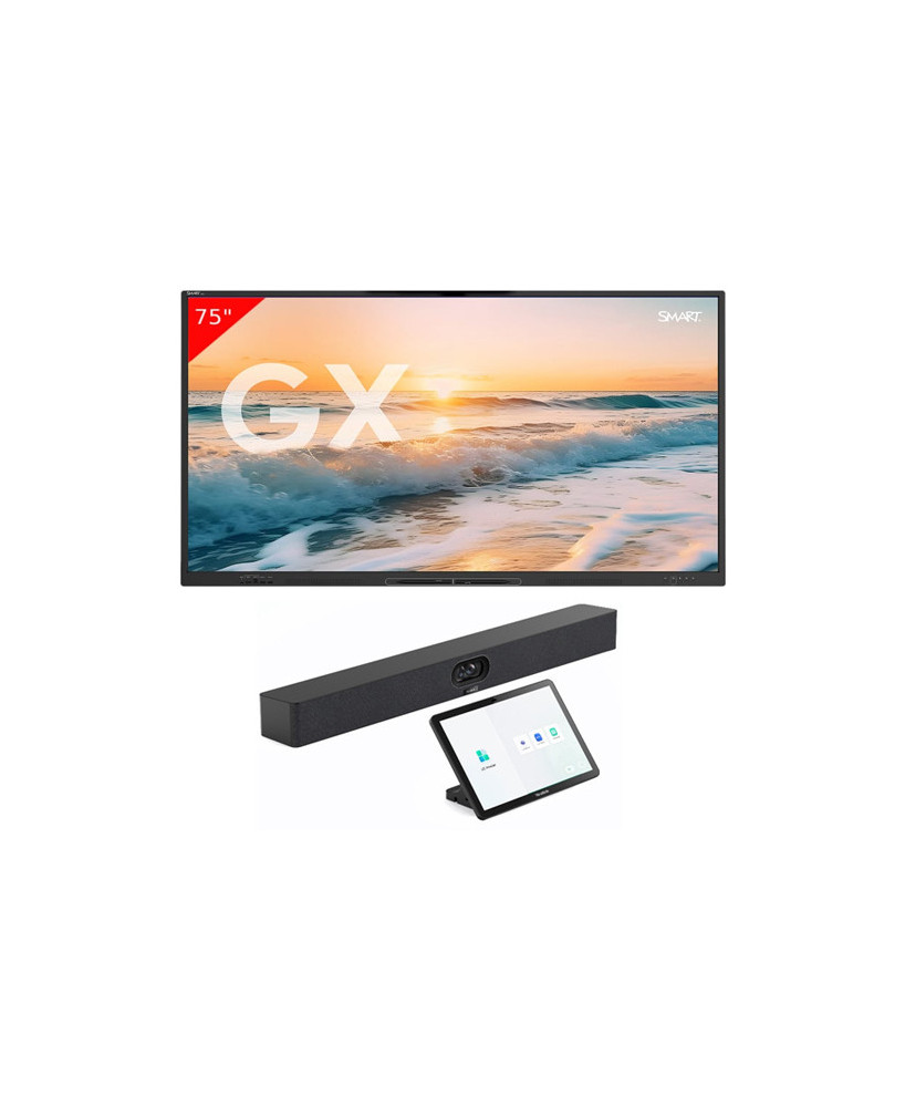 SmartTech 75" 4K UHD Interactive Touch Display with Yealink MeetingBar A40 Microsoft Teams & Zoom Rooms GX175-V3-A40-031