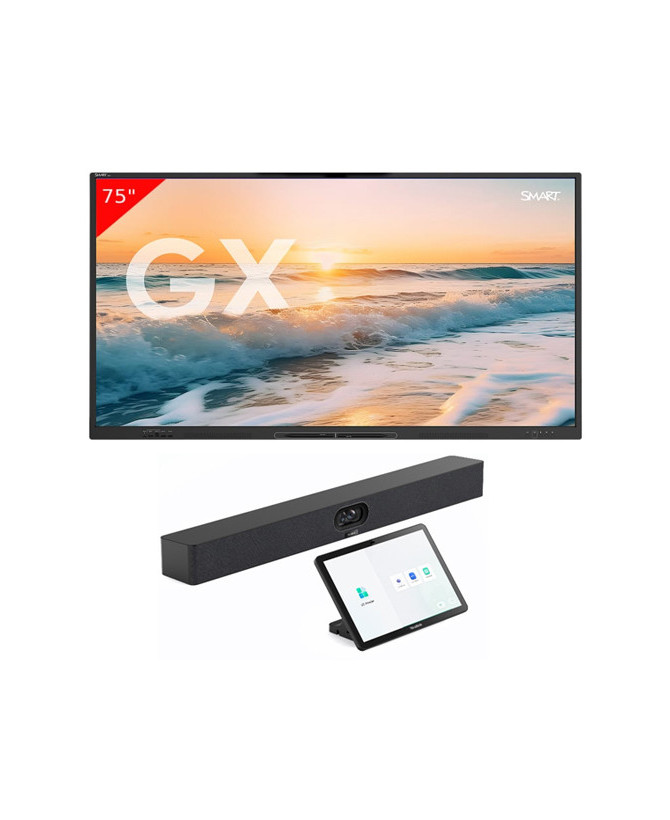 SmartTech 75" 4K UHD Interactive Touch Display with Yealink MeetingBar A40 Microsoft Teams & Zoom Rooms GX175-V3-A40-031