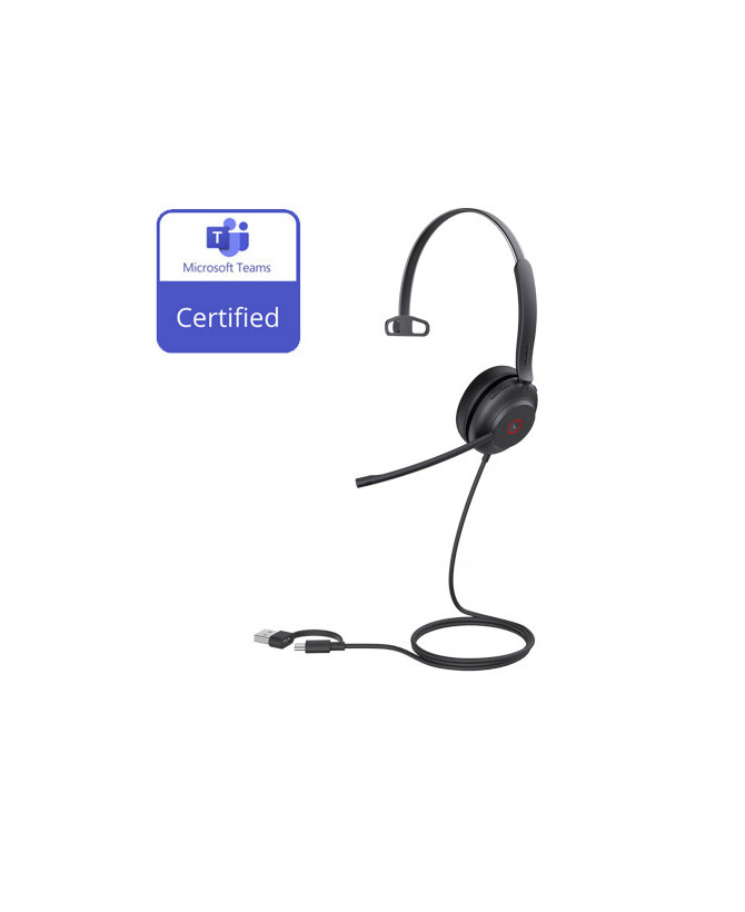 Yealink UH37 TEAMS Certified USB-C/USB-A Wired Mono Headset TEAMS-UH37-M-CA