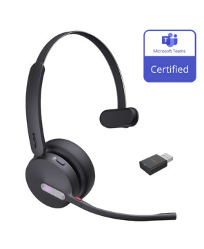 Yealink WH64 Hybrid Microsoft Teams Mono DECT Wireless Headset with USB-A WDD60 Dongle WH64-M-MS-H