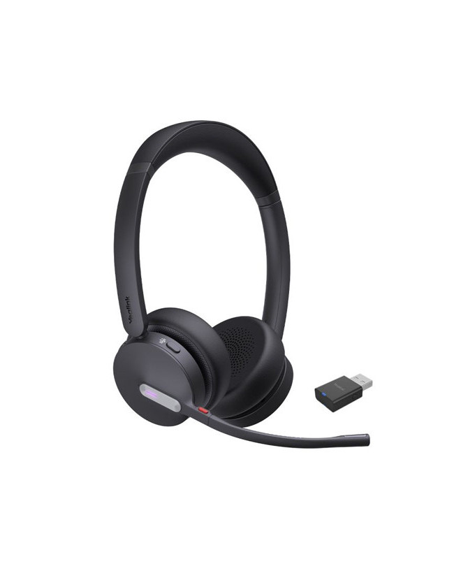 Yealink WH64 Hybrid UC Stereo DECT Wireless Headset with USB-A WDD60 Dongle WH64-D-UC-H