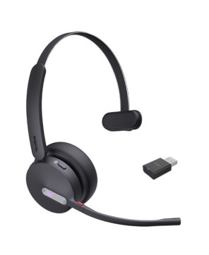 Yealink WH64 Hybrid UC Mono DECT Wireless Headset with USB-A WDD60 Dongle WH64-M-UC-H