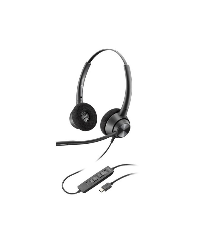 HP Poly/Plantronics EncorePro 320 USB-C Wired Stereo Headset 214571-01 / 767F9AA