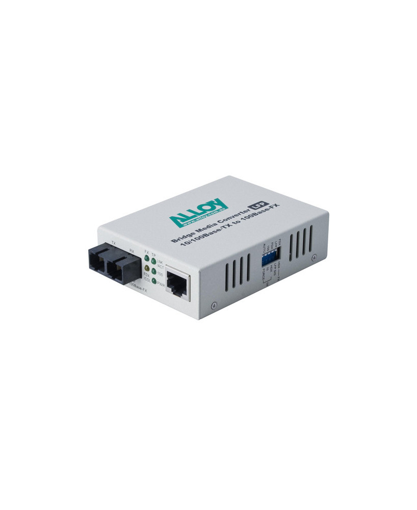 Alloy FCR200SC 10/100Base-TX to 100Base-FX Multimode Fibre (SC) Converter with LFP via FEF or FM. 2Km FCR200SC.