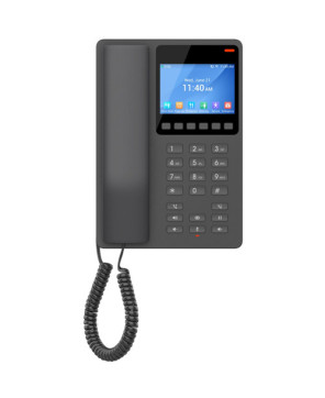 Grandstream 2-Line POE Desktop Hotel IP Phone with 3.5" Color LCD in Black GHP631