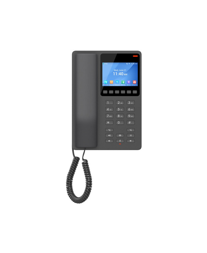 Grandstream 2-Line POE Desktop Hotel IP Phone with 3.5" Color LCD in Black GHP631