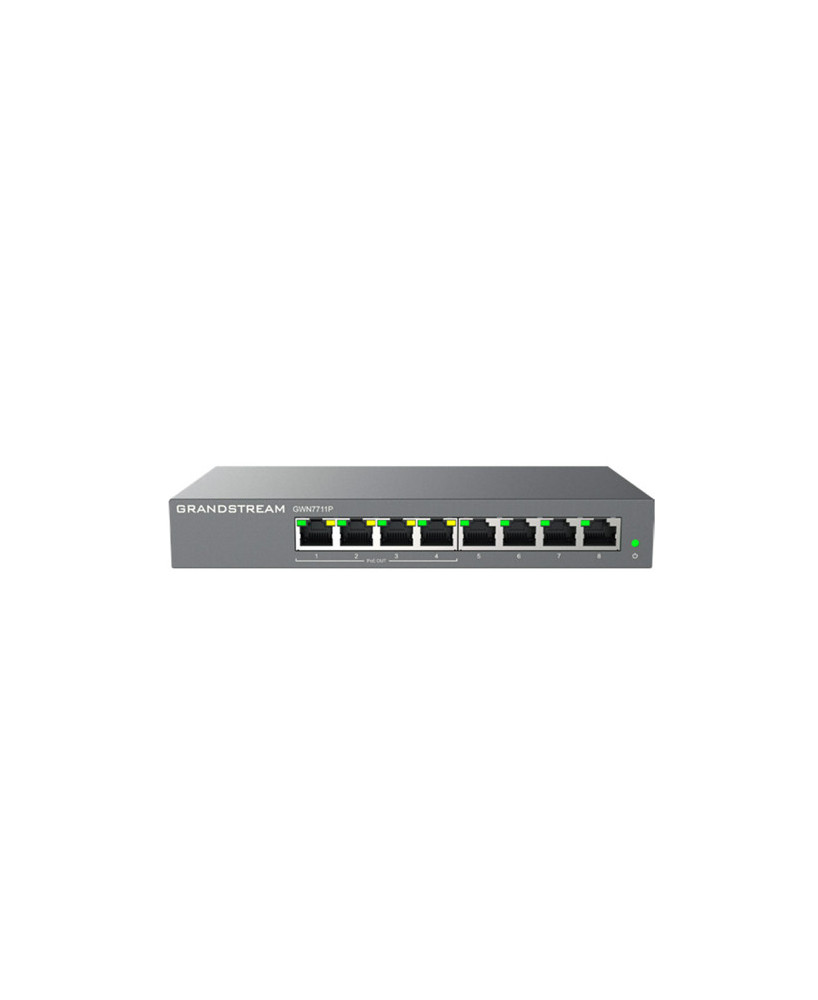 Grandstream 8-Port (4x POE) Layer 2-Lite Managed Network Switch GWN7711P  