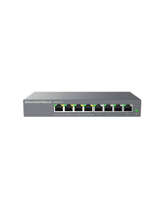 Grandstream 8-Port (4x POE) Layer 2-Lite Managed Network Switch GWN7711P  