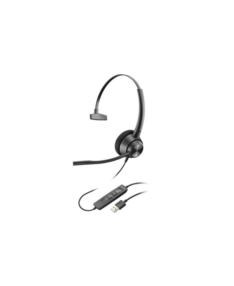 HP Poly/Plantronics EncorePro 310 USB-A Wired Mono Headset 214568-01 / 767G1AA