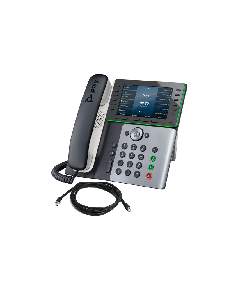 HP Poly Edge E550 IP Phone and PoE-Enabled 82M91AA