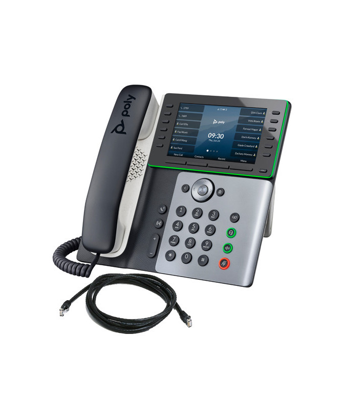 HP Poly Edge E550 IP Phone and PoE-Enabled 82M91AA