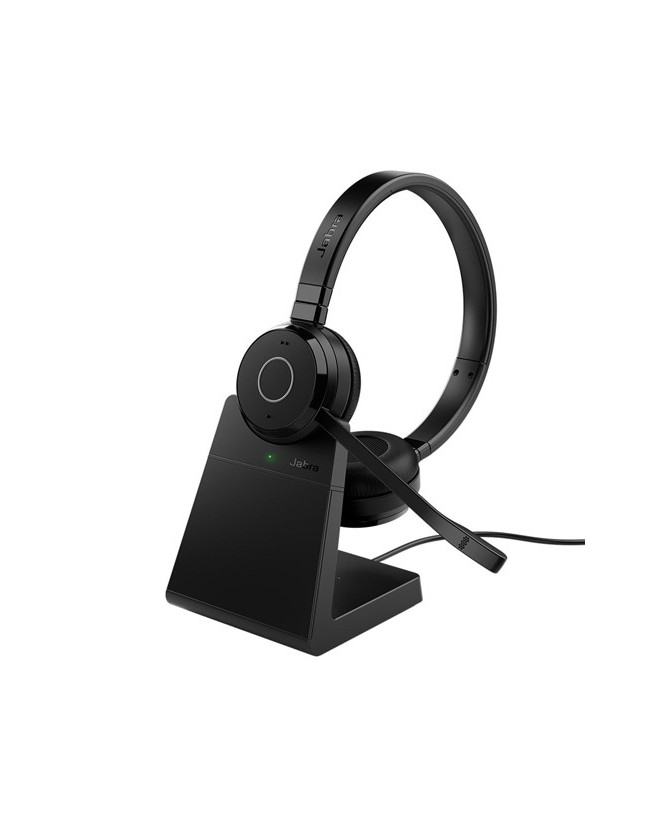 Jabra Evolve 65 TE UC Stereo Bluetooth Wireless USB-A Headset with Charge Stand 6699-833-499