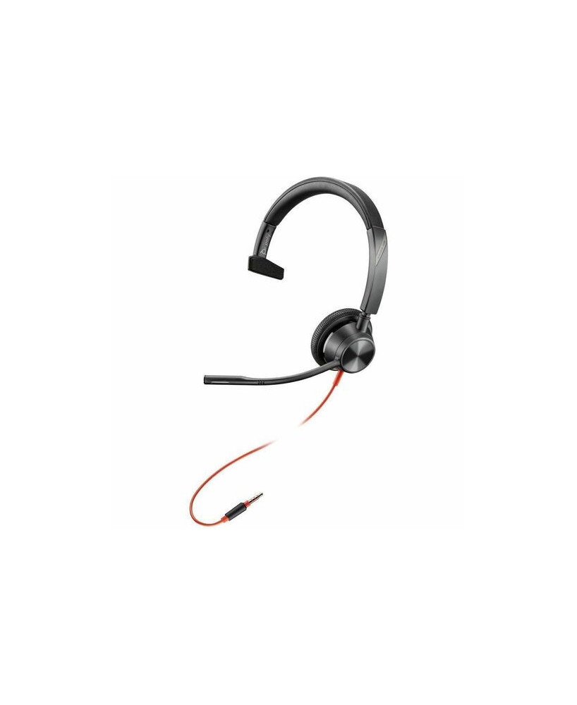 HP Poly/Plantronics Poly Blackwire 3315T 3.5mm Wired Mono Headset  (Top Only) 216898-01 / 85R07AA