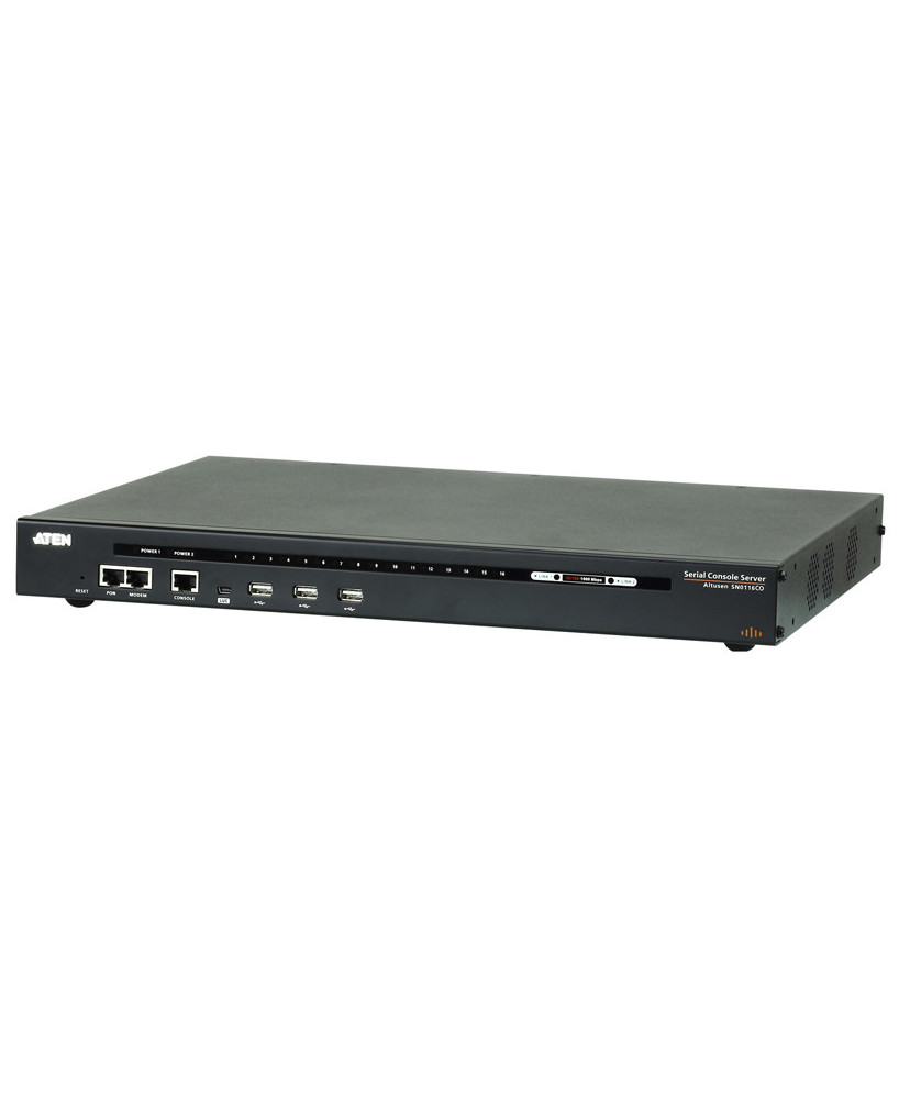 Aten 16-Port Serial Console Server Over IP with Dual AC Power SN0116CO-AXA-U