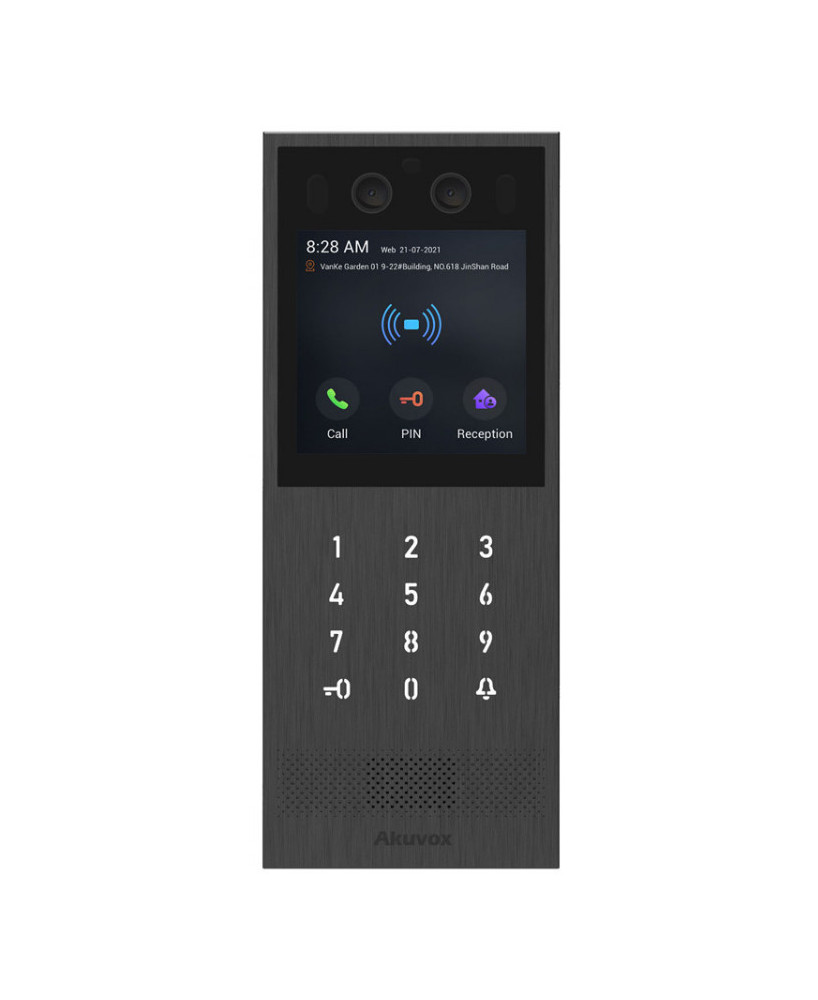 Akuvox Vandal-Resistant SIP Video Intercom with Facial Recognition X912S