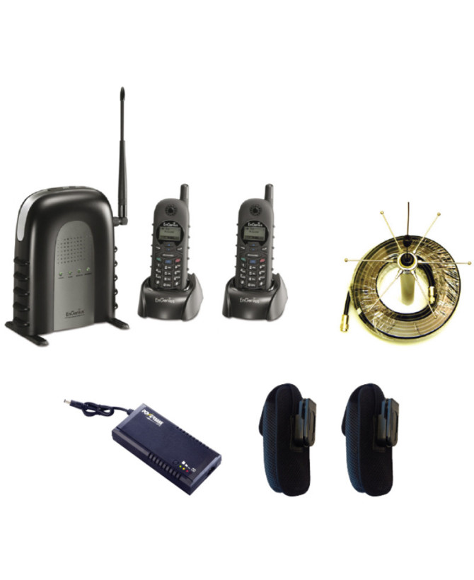 EnGenius Durafon SN902 Starter Pack (2 Handsets & External Antenna) With Bonus DC UPS