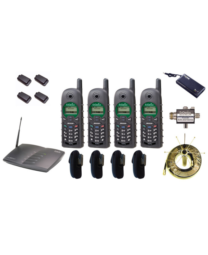 EnGenius DuraFon SP9228PRO-B20 Long-Range Cordless Quad Pack B20