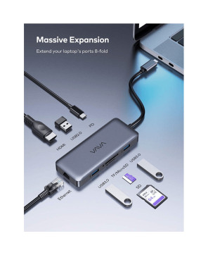 Buy VAVA 8-in-1 USB C Hub With 4K HDMI 83-07000-052