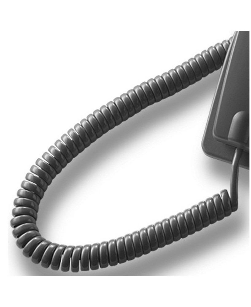 Curly Cord For Aristel DV/AV Series Handsets in Charcoal DKPCCORD