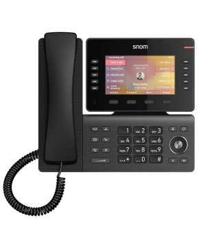 snom D865 12 Line 5.0″ IPS Colour Display Gbit port, USB, Wi-Fi, and Bluetooth IP Phone 00004536