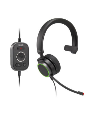 Snom A330M Over-Ear 3.5mm & USB Mono Wired Headset 00004597 for Snom-D3xx/D7xx/7xx