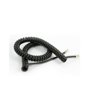 Telstra Curly Telephone Cord Extended Life Long Tail 3M - Black