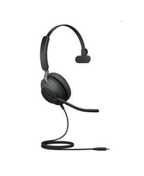 Jabra Evolve2 40 SE USB-C UC Mono Wired Headset with COMSOL 10W Wireless Charging Pad 24189-889-899-CHARGER