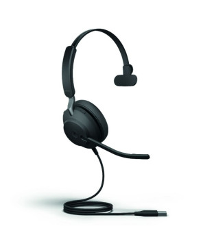 Jabra Evolve2 40 SE USB-A UC Mono Wired Headset with COMSOL 10W Wireless Charging Pad 24189-889-999-CHARGER