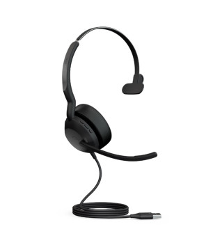 Jabra Evolve2 50 MS USB-A Bluetooth Mono Wired Headset With COMSOL 10W Wireless Charging Pad In Black 25089-899-999-CHARGER