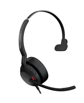 Jabra Evolve2 50 MS USB-A Bluetooth Mono Wired Headset With COMSOL 10W Wireless Charging Pad In Black 25089-899-999-CHARGER